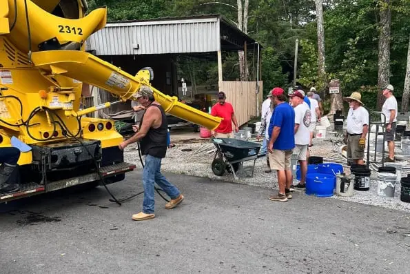Anglers Unlimited | Weiss Lake Fish Habitat Build 2024